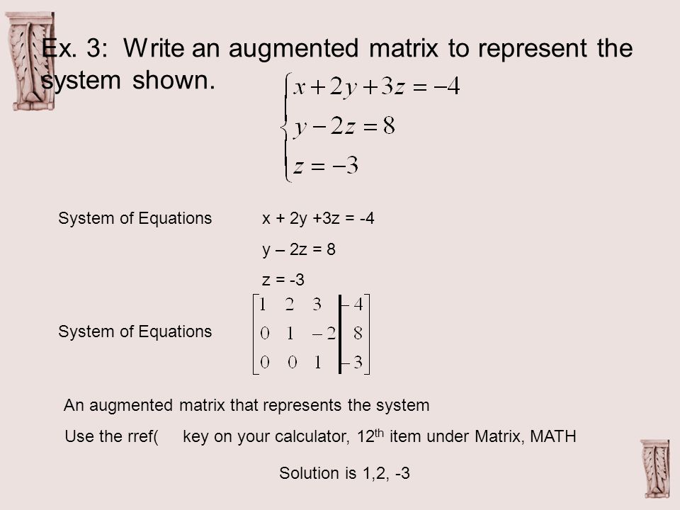 Linear equations calculator: Inverse matrix method